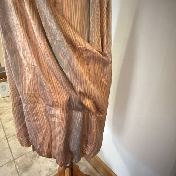 Derek Lam for Design Nation bubble hem mini dress size XL sleeveless peach gray - Picture 3 of 13